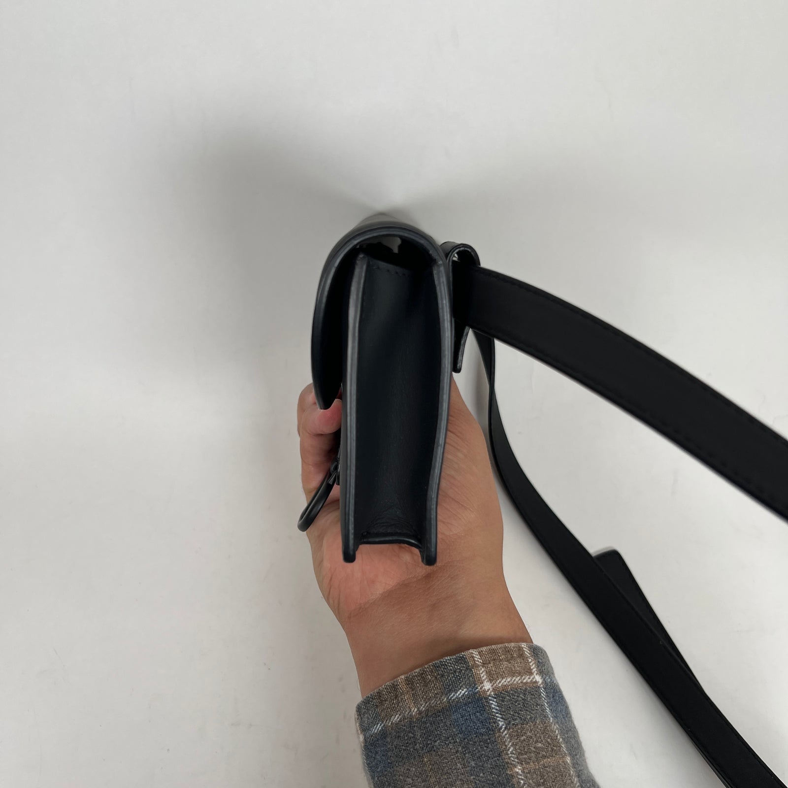 Dior Black Ultra Matte Calfskin Saddle Belt Bag