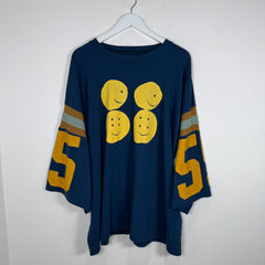 Kapital Smiley Face Jersey T-Shirt Size L
