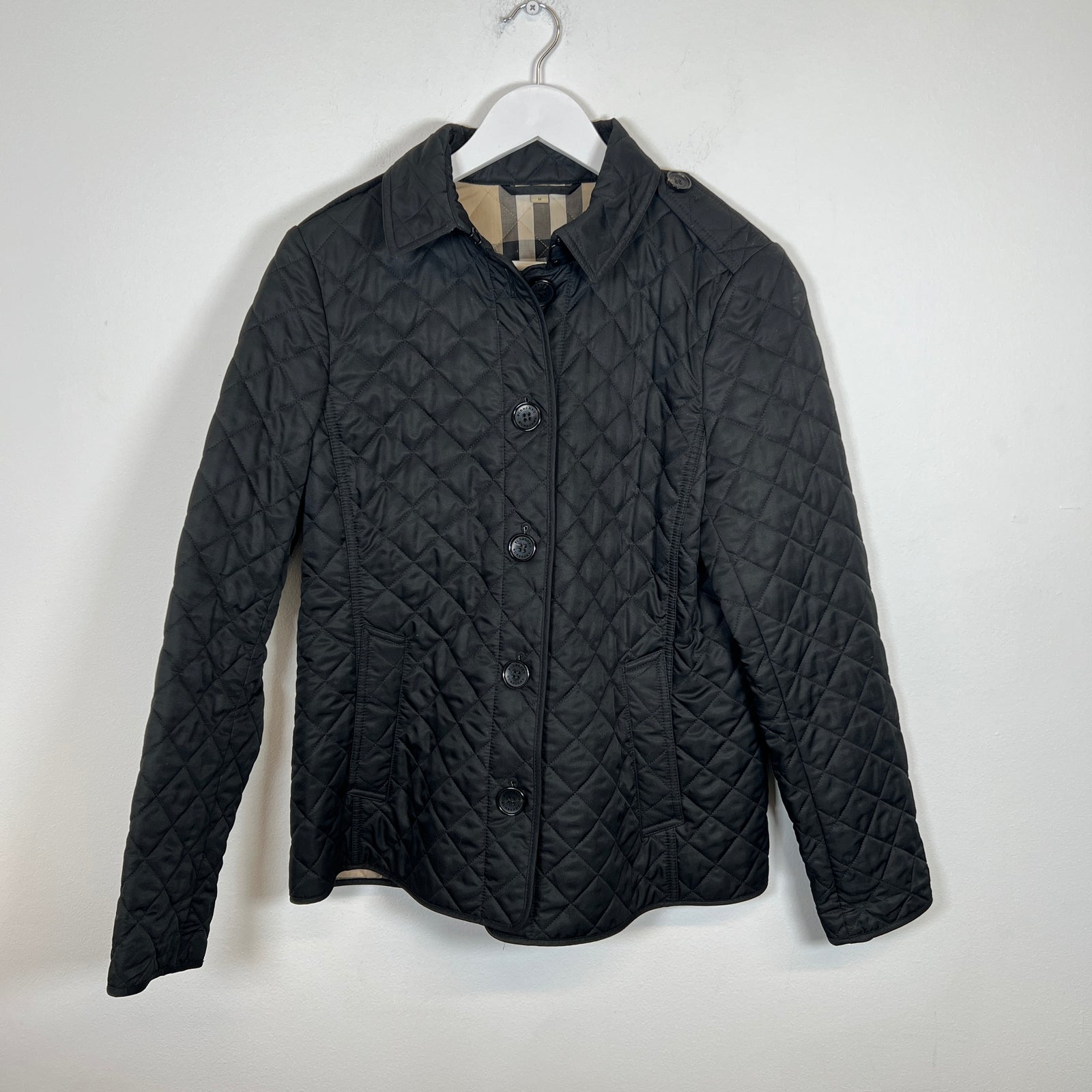 Burberry Diamond Quilted Field Jacket Size M
