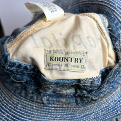 Kapital Kountry Boro Distressed Denim Bucket Hat