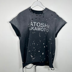 Satoshi Nakamoto Black Distressed Luke T-Shirt Size S