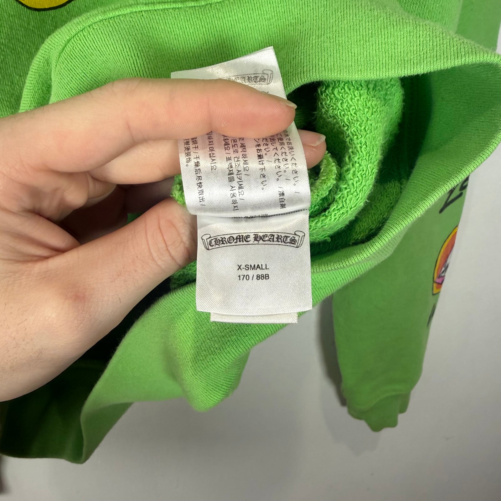 Chrome Hearts x Matty Boy Green 'Sex Records' Graphic Hoodie Size XS