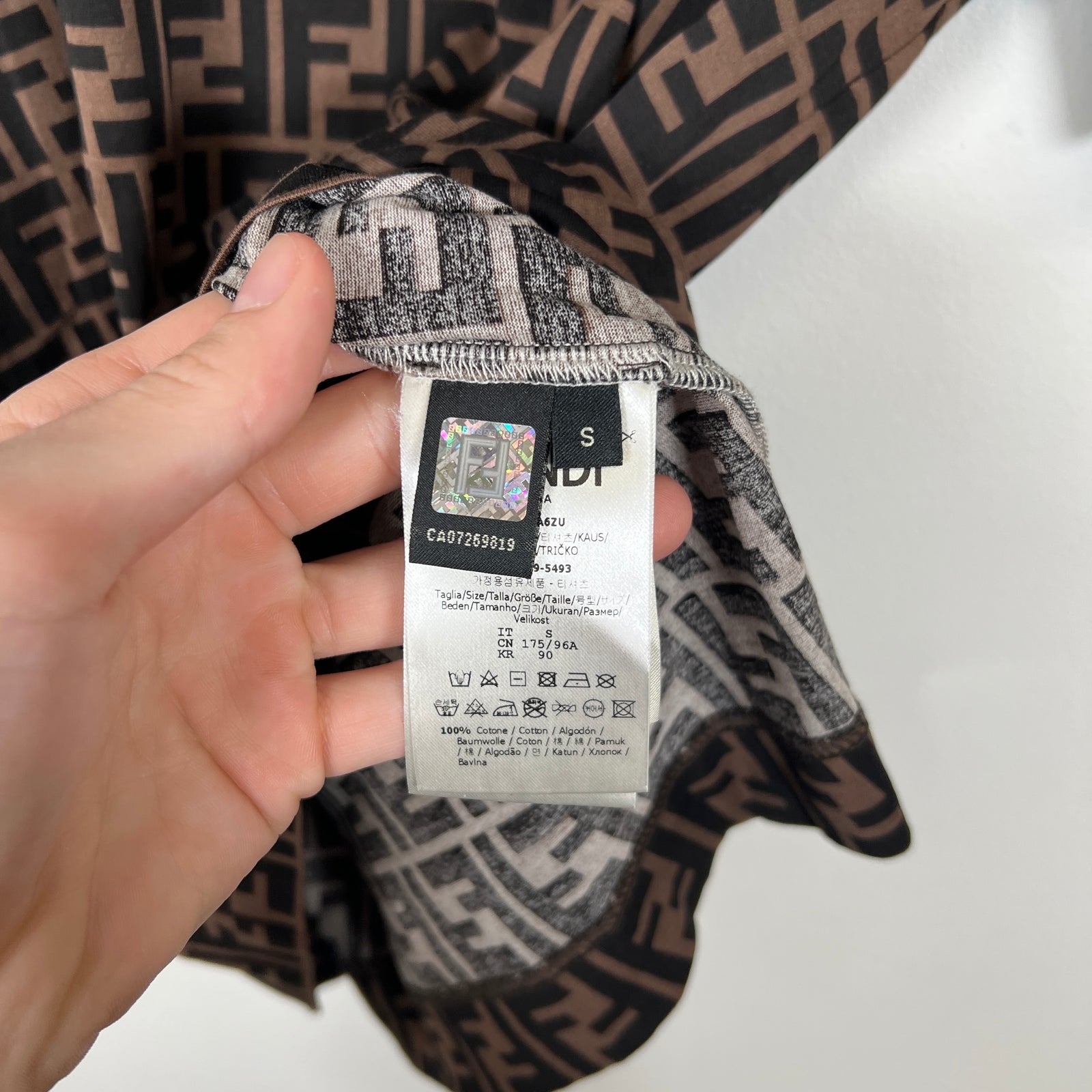 Fendi All Over FF T-Shirt Size S