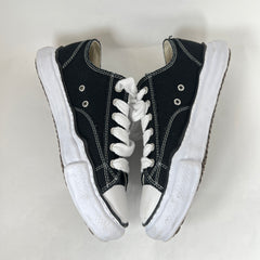 MMY Black/White Hank OG Sole Canvas Sneaker Size 45