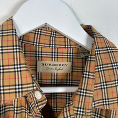 Burberry Check Button Up Shirt Size XL