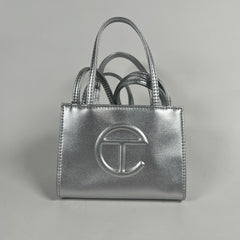 Telfar Metallic Silver Small Purse