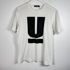 Undercover White U Underline Tee Size L