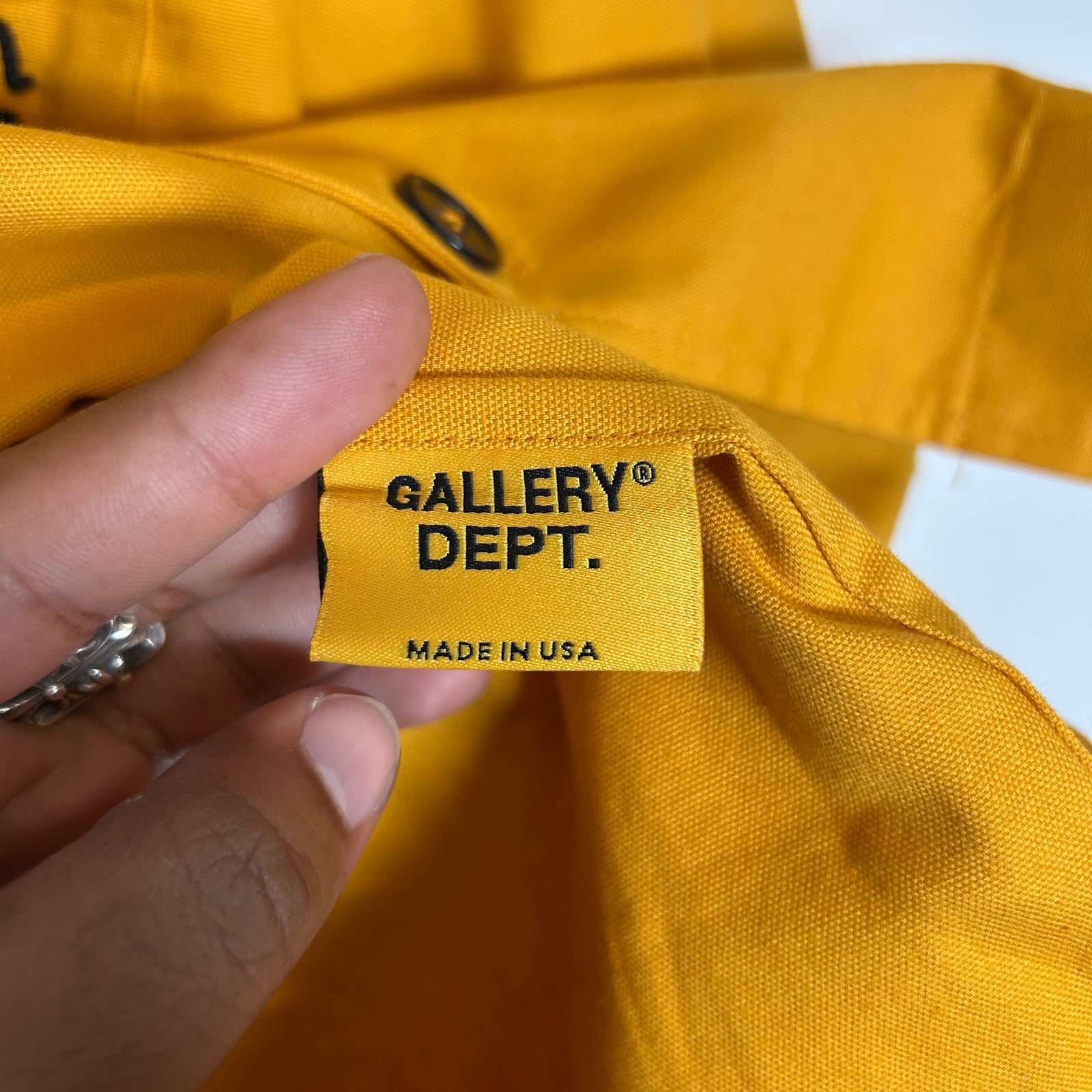 Gallery Dept Yellow Atelier Work Shirt Size XXL