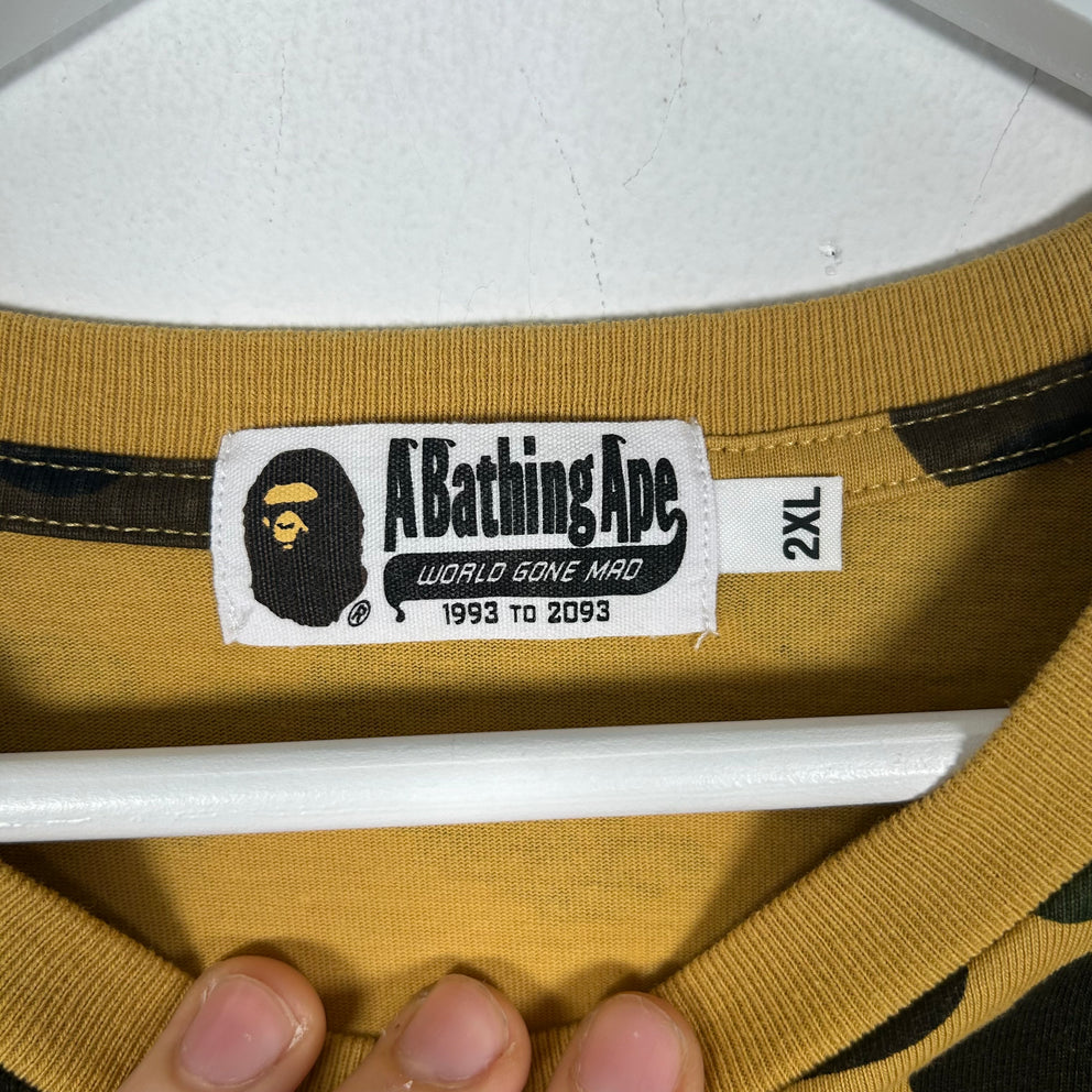 Bape Camo Head Logo T-Shirt Size XXL
