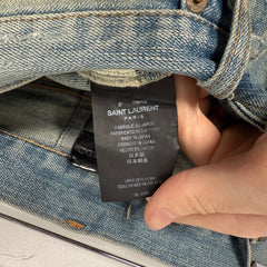 Saint Laurent Jeans Lightwash Distressed D02 Size 27