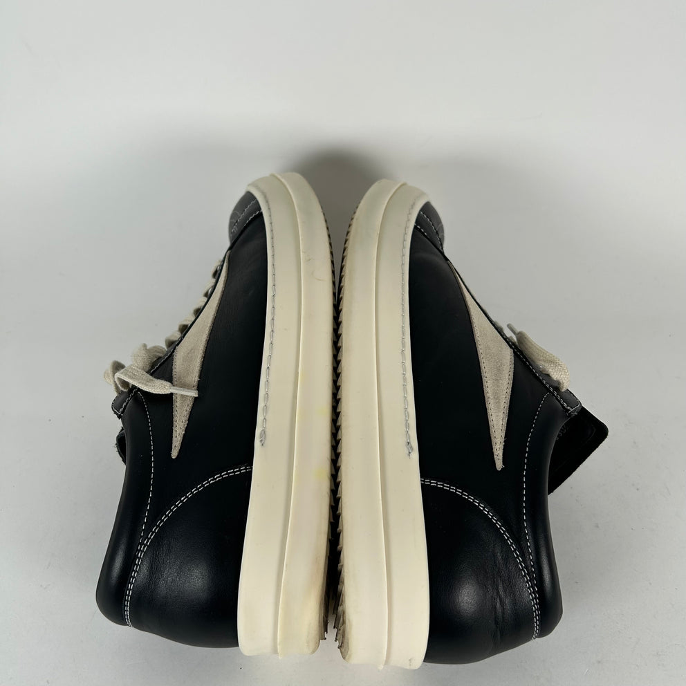 Rick Owens Black Milk Leather Vintage Sneaker Vans size 45