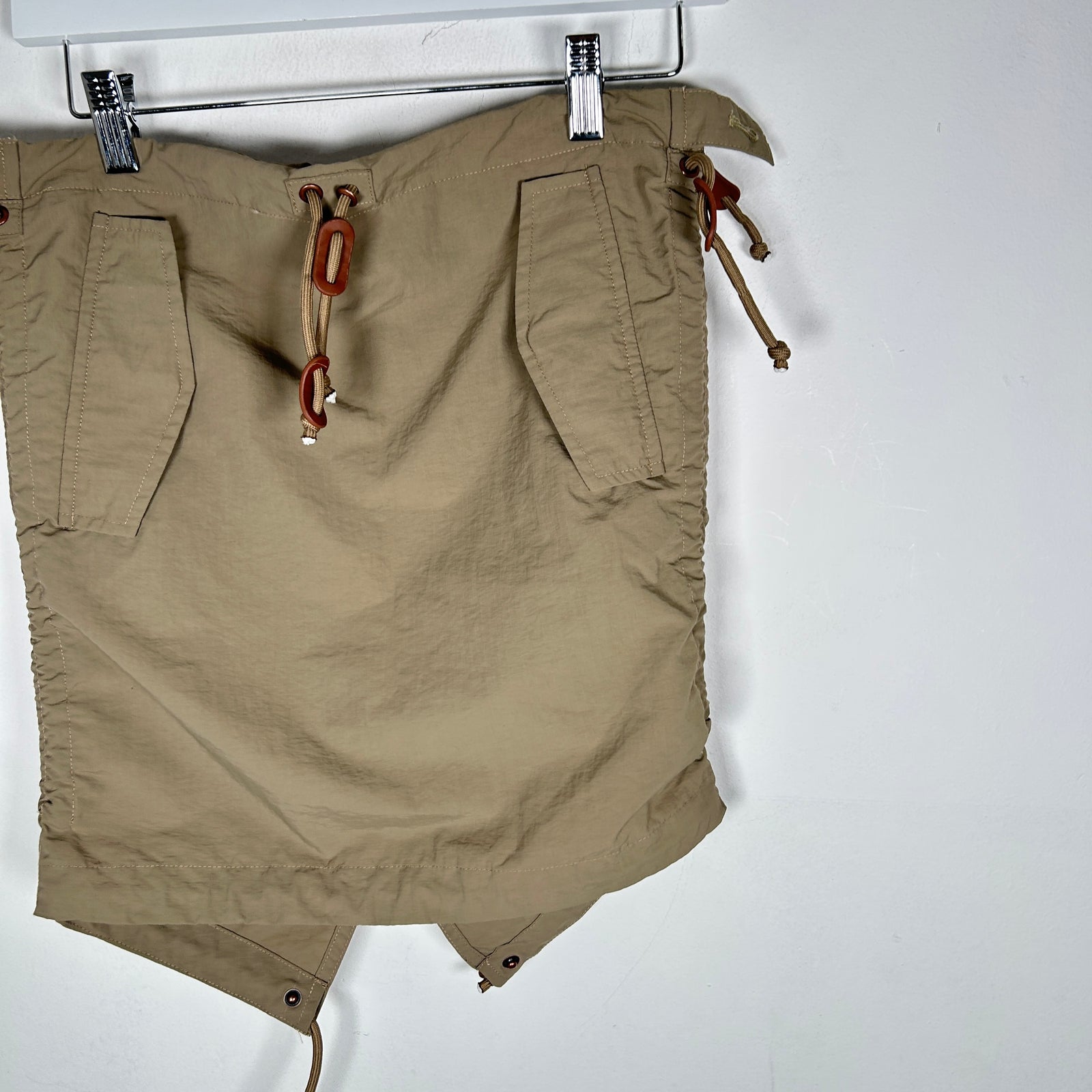 Aris Tatalovich Khaki Technical Cargo Skirt Size M