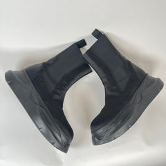 Rick Owens Drkshdw Satin Abstract Beatle Boots Size 44