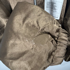 Helmut Lang Olive Satin Label Patch Coach Jacket Size XXL