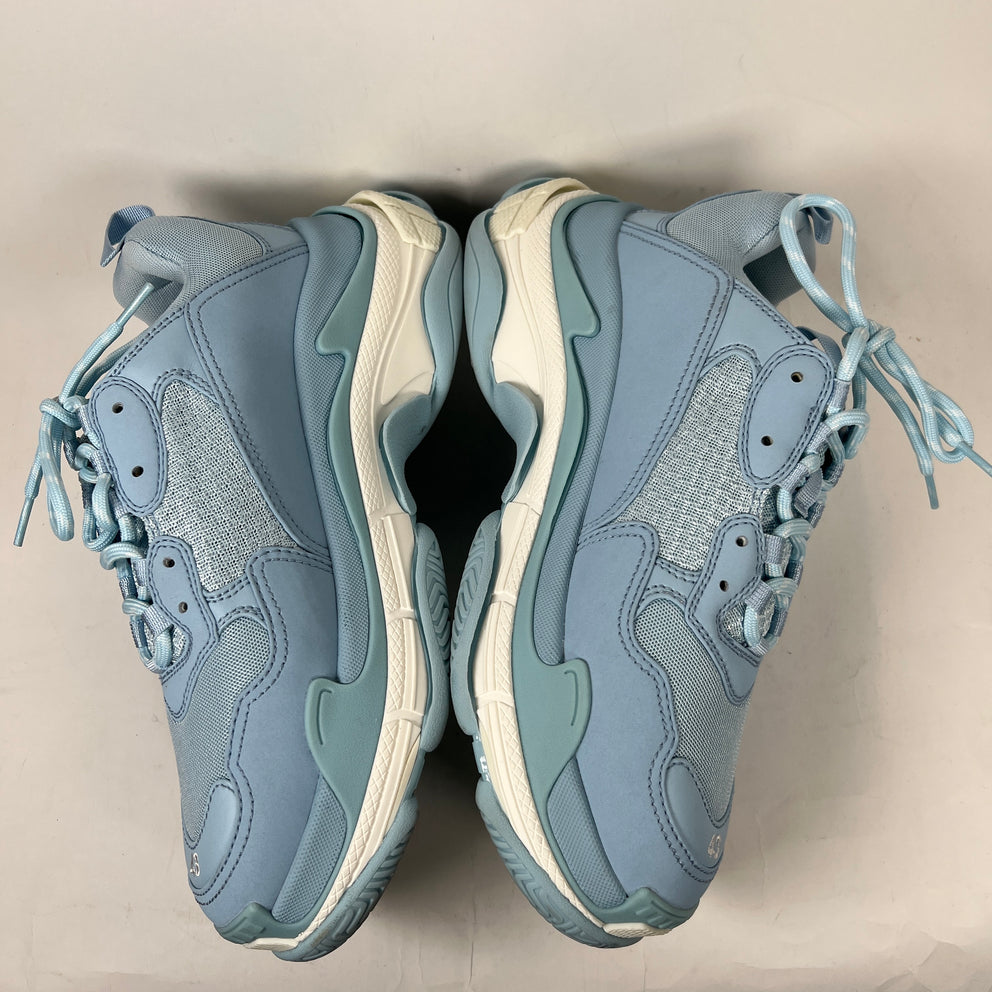 Balenciaga Carolina Blue Triple S Sneaker Size 43