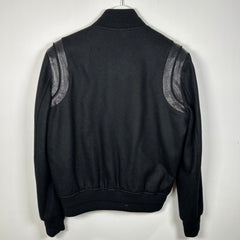 Saint Laurent Triple Black Teddy Jacket Size 46