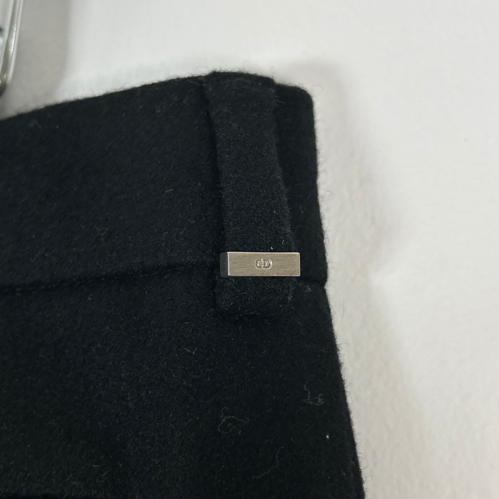Dior Black Wool Dress Pants Size 48