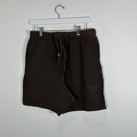 Essentials Brown Logo Sweat-Shorts Size S