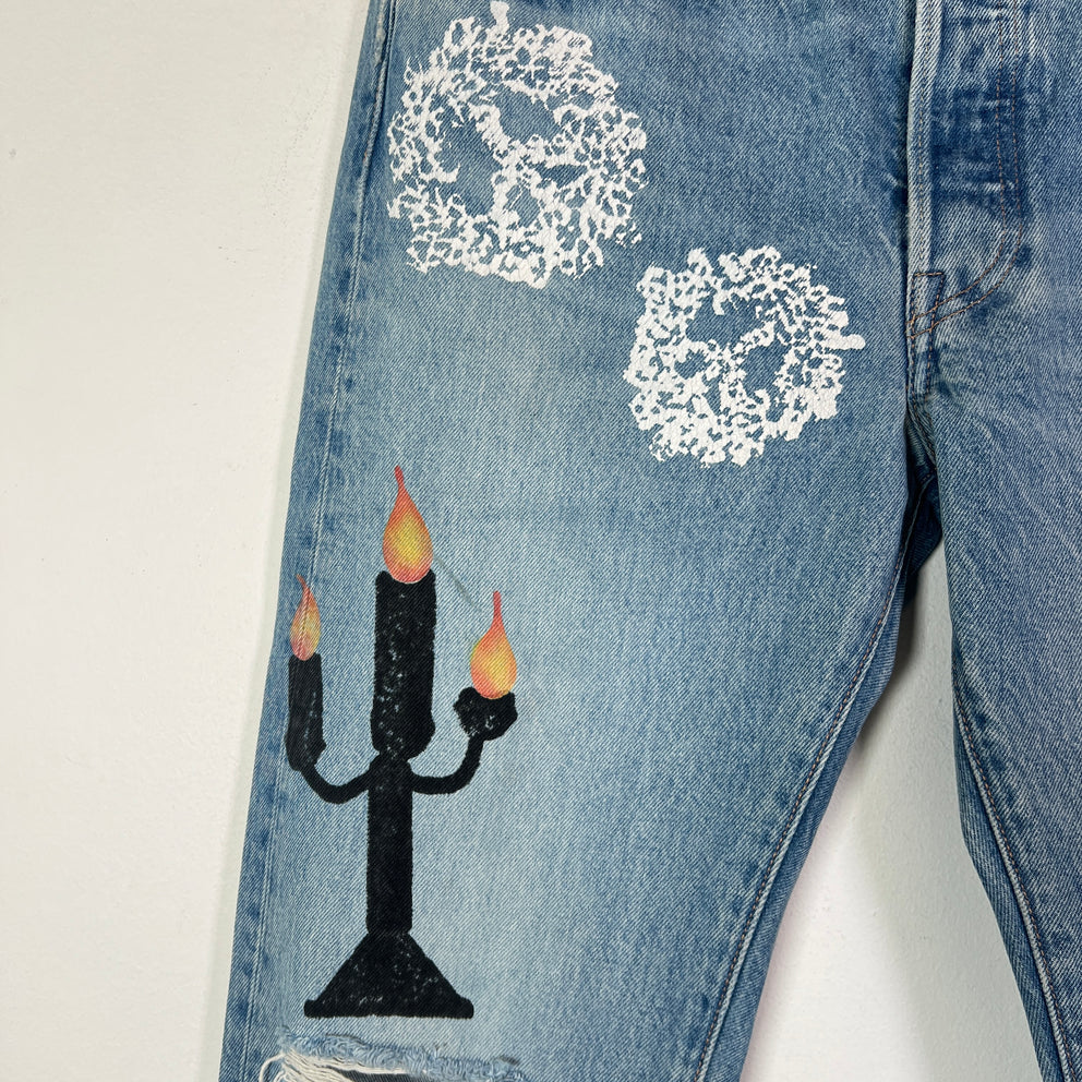 Denim Tears x Virgil Abloh 'Message in a Tear' Levis 501 Jeans