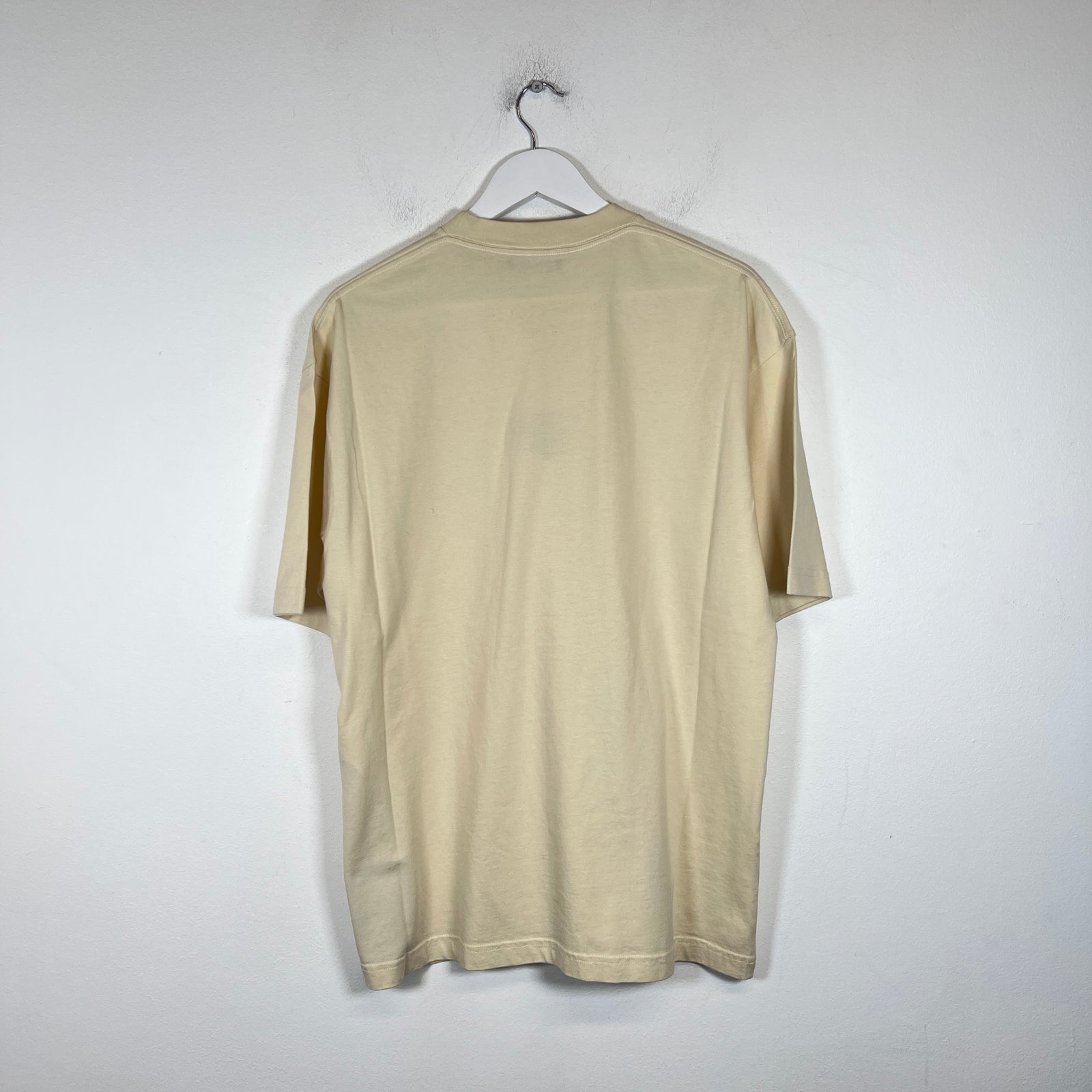 Balenciaga Beige BB Paris Logo T-Shirt Size S