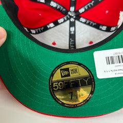 Denim Tears Red Fitted Hat Size 7 7/8
