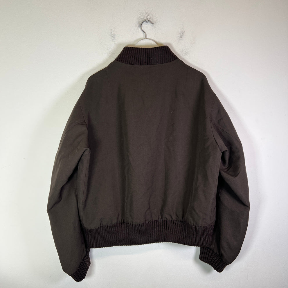 Fendi FF Marble-Effect Reversible Bomber Jacket