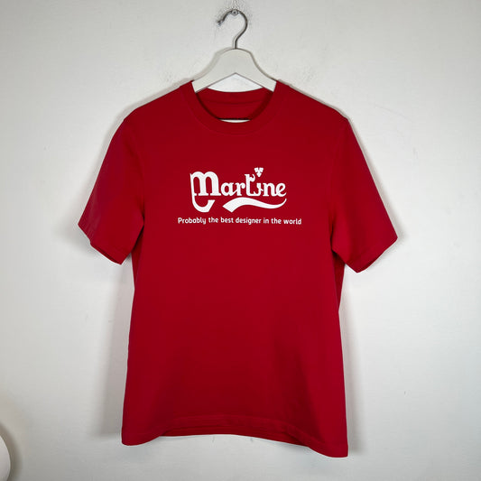 Martine Rose Red 'Best Designer' Tee Size M