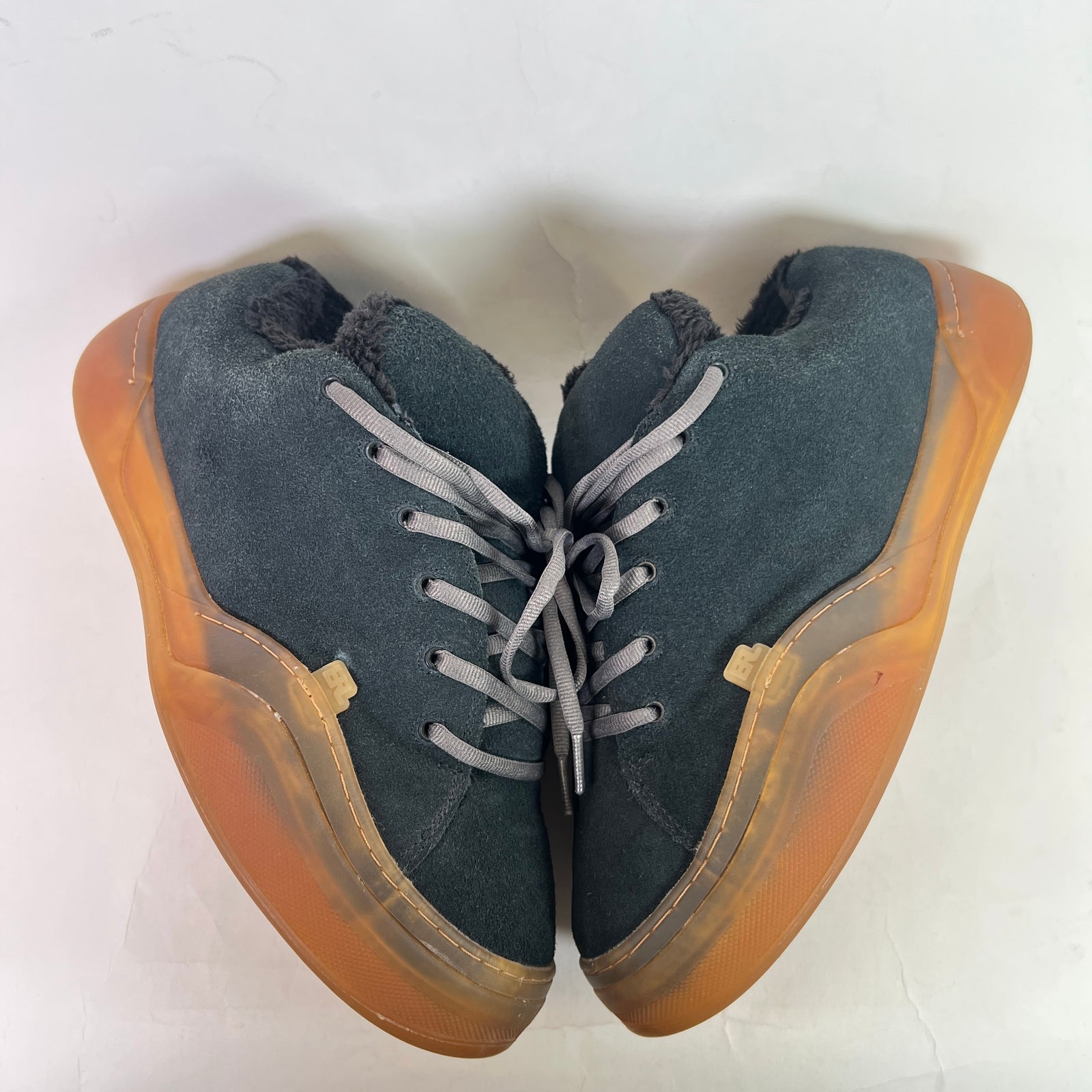ERL Black/Gum Vamp Suede Low-Top Sneaker Size 12