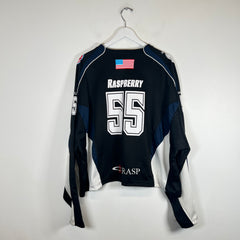 GV Gallery Black/Navy Raspberry Hills Hockey Jersey Size L