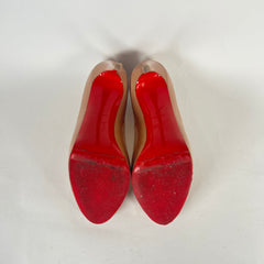 Christian Louboutin Lady Peep Nude Heels Size 38