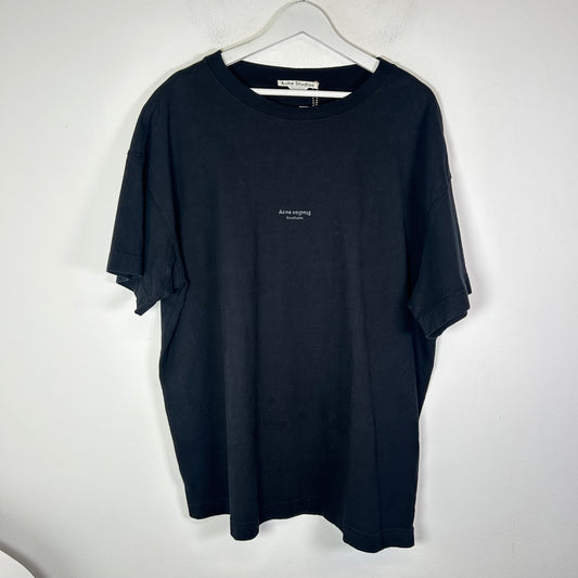 Acne Studios Black Stockholm Oversized T-Shirt Size XL