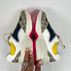 Gucci Beige/Yellow GG Rhyton Sneaker Size GG 7.5