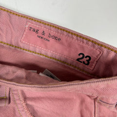 Rag & Bone Pink Wide Leg Jeans Size 23