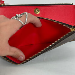 Louis Vuitton Red Adele Long Wallet