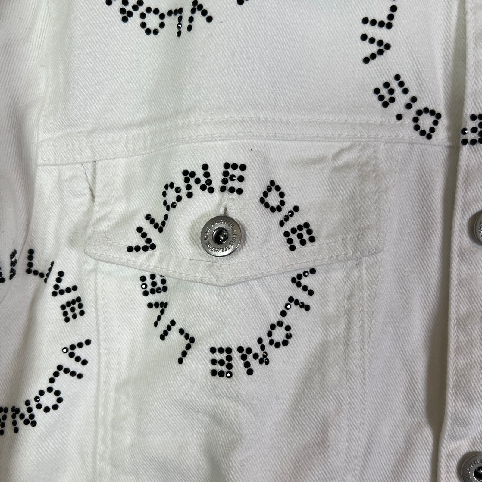 Vlone Friends & Family Rhinestone Denim Jacket
