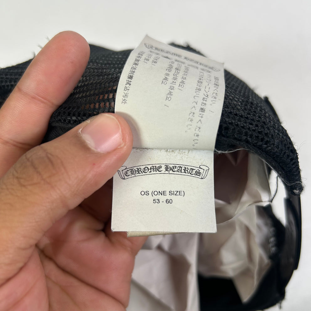 Chrome Hearts Black/Gold CH Hollywood Corduroy Trucker Hat