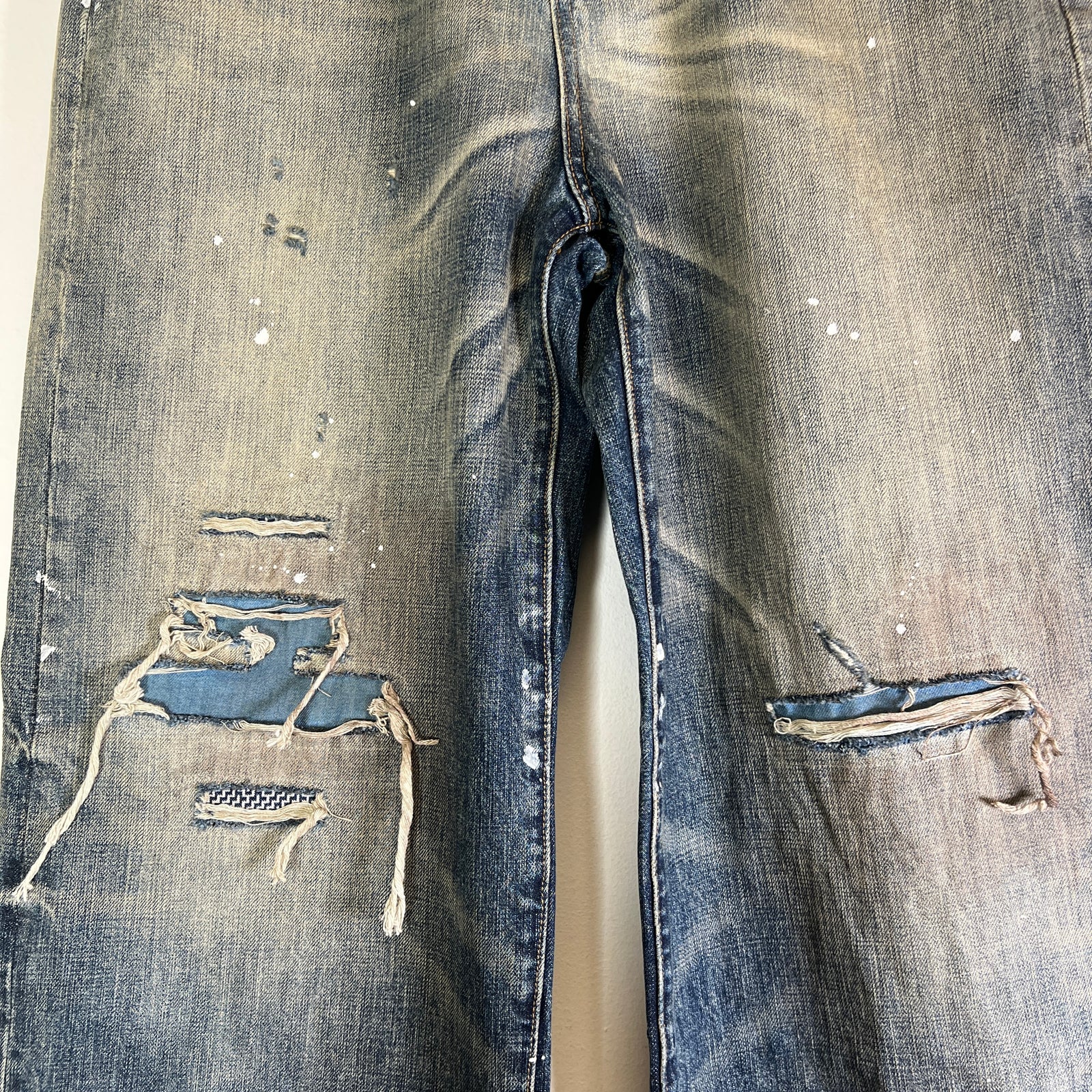 No Faith Studios Japanese Selvedge Arashi Loose Fit Jeans Size 30