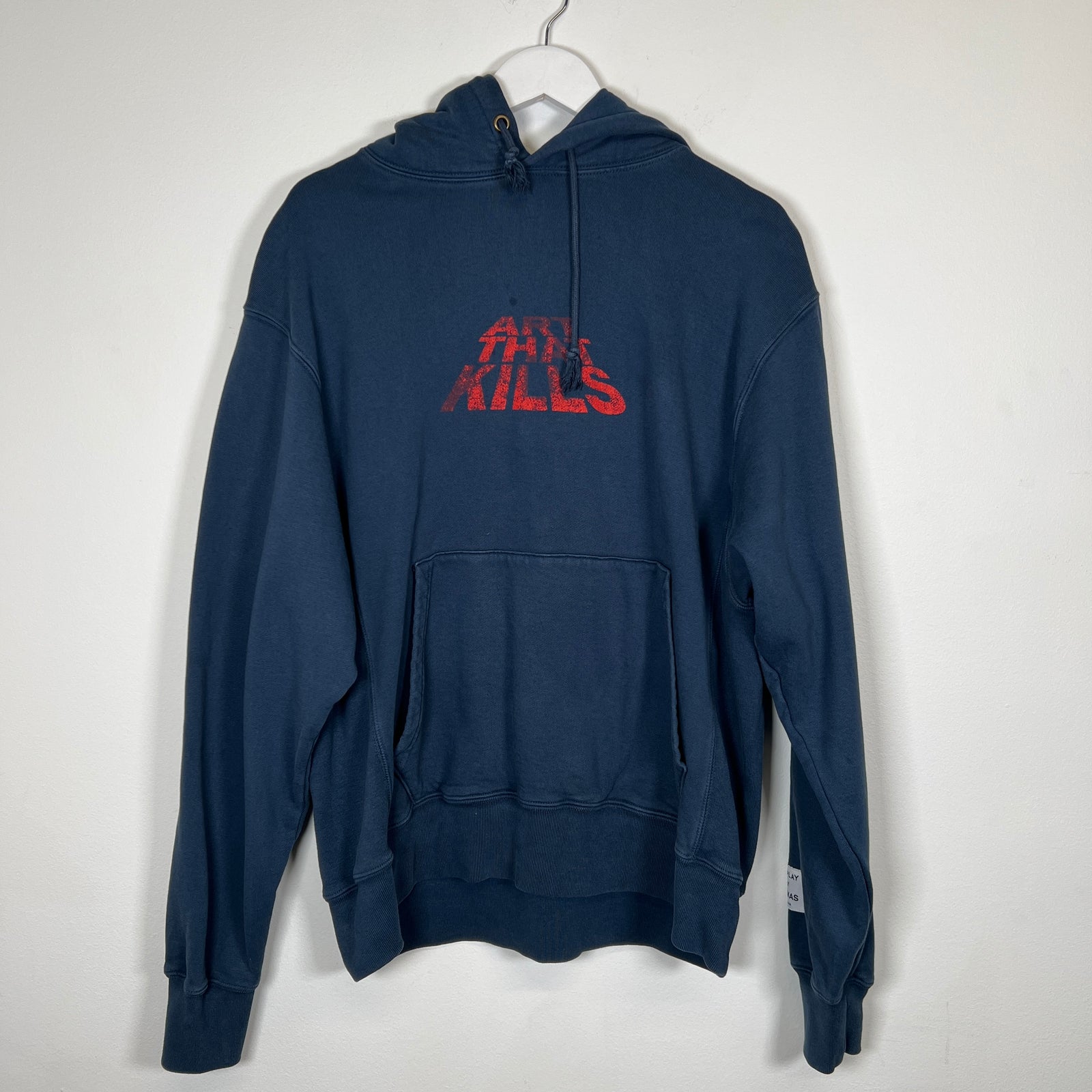 Gallery Dept Navy ATK Hoodie Sz M