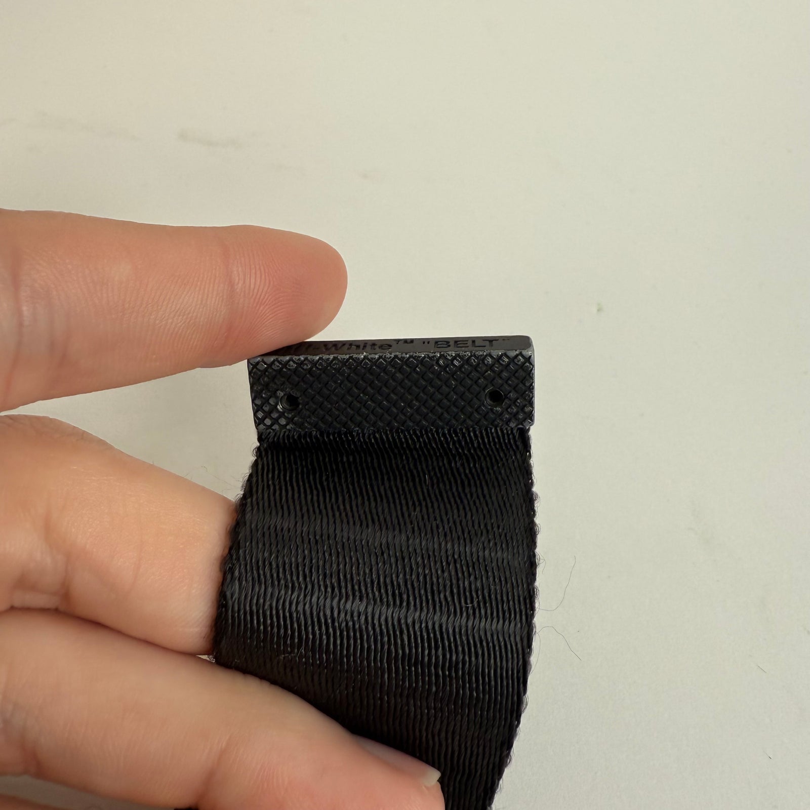 Off-White Black Industrial Belt
