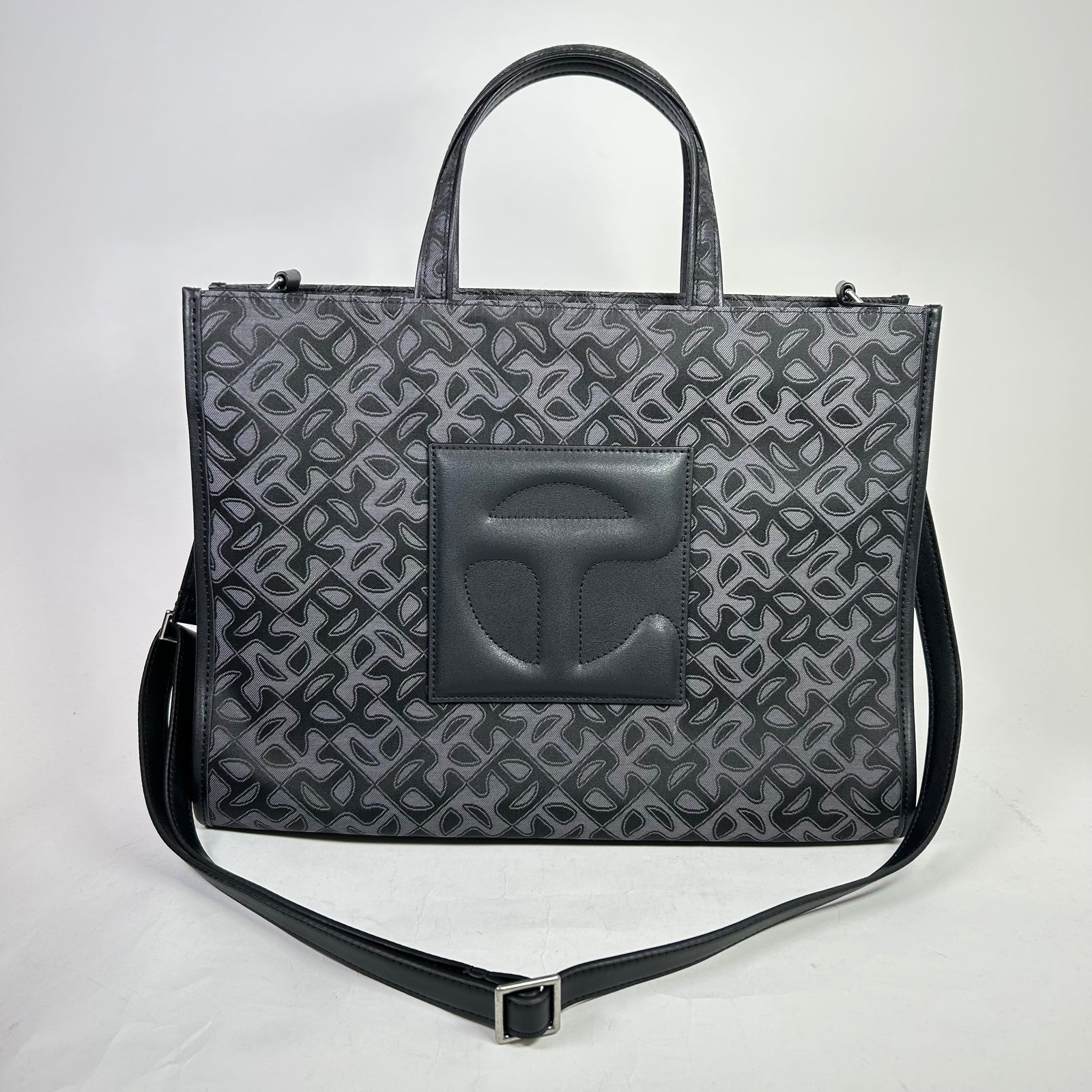 Telfar Medium Jacquard Shopper Tote Bag