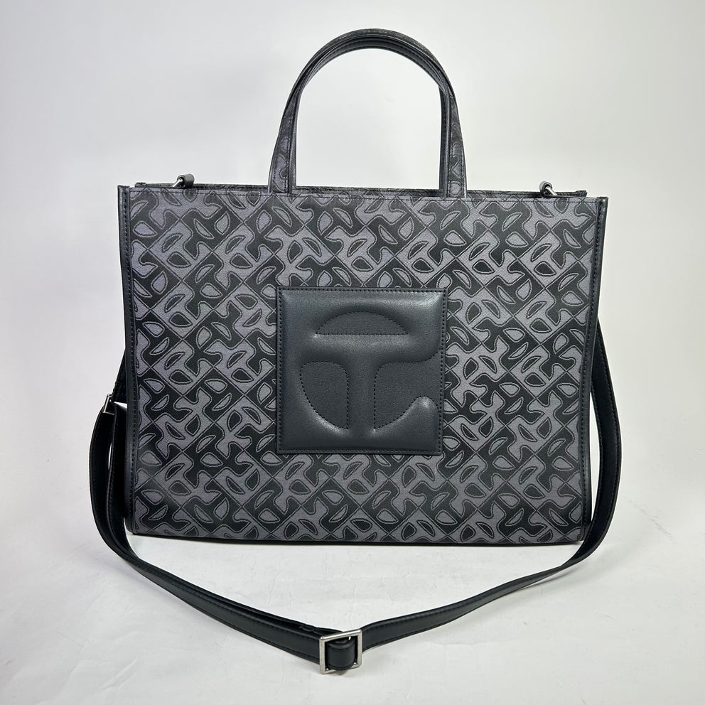 Telfar Medium Jacquard Shopper Tote Bag