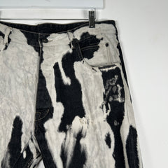 Rick Owens FW16 Bleach Vomit Torrence Cut Jeans Size 34