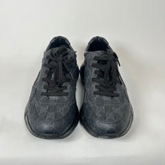 Gucci Triple Black GG Rhyton Sneaker Size GG 7.5
