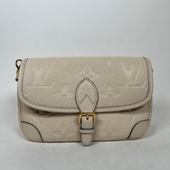 Louis Vuitton Cream Monogram Empreinte Diane NM Handbag