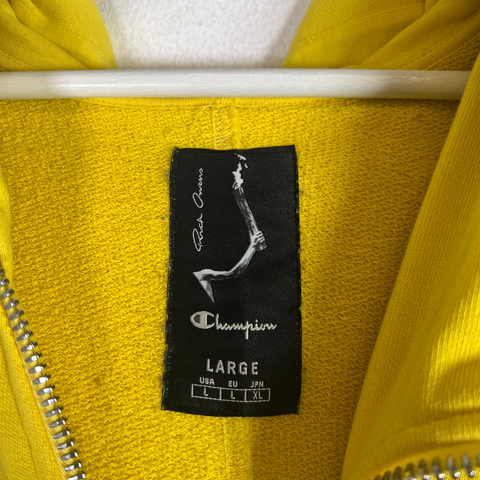 Rick Owens x Champion Lemon Mountain Zip-Up Hoodie