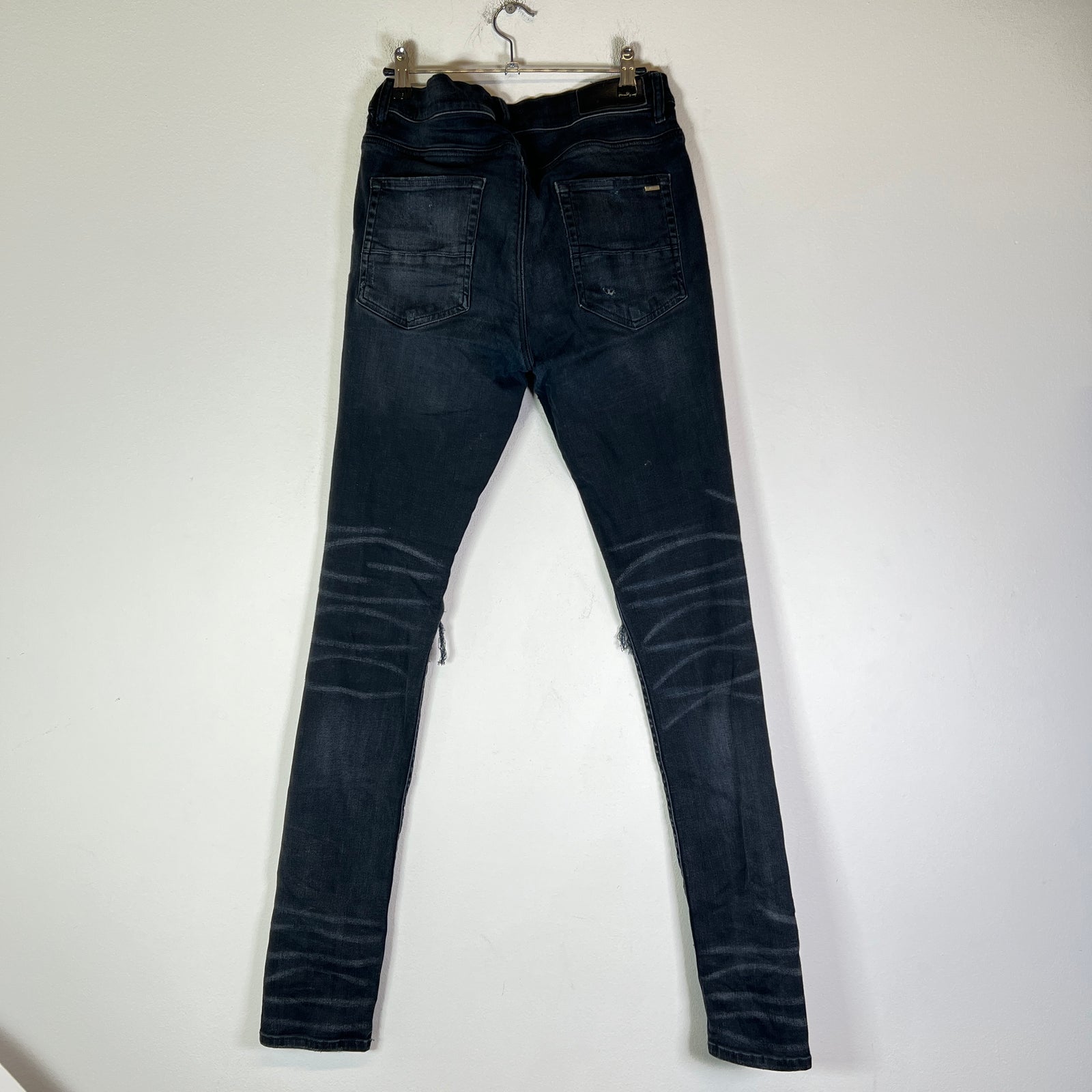 Amiri Black Iridescent Patch MX1 Jeans