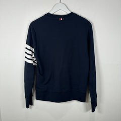 Thom Browne Navy 4 Bar Crewnneck Size 2