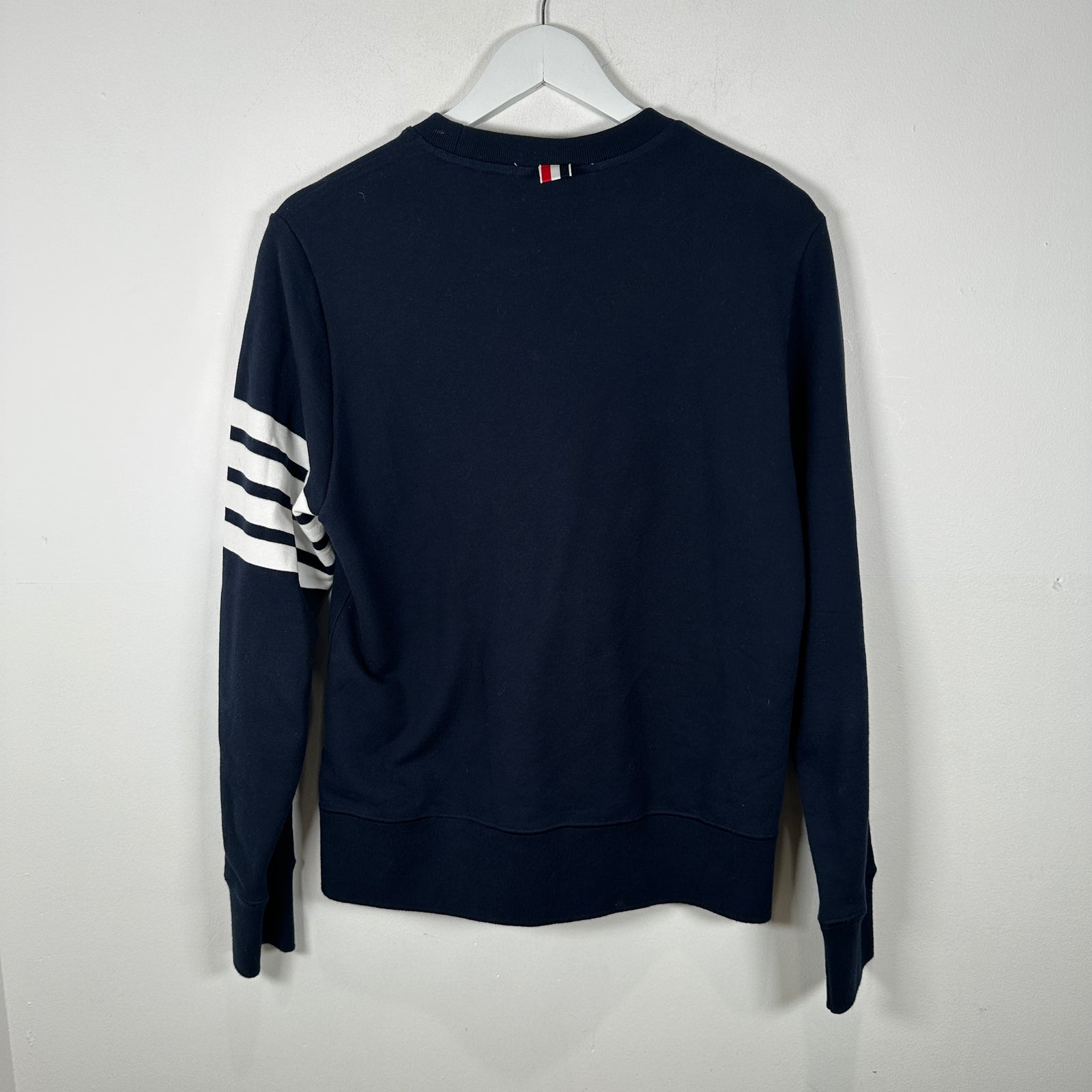 Thom Browne Navy 4 Bar Crewnneck Size 2