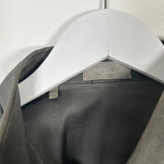 Dior Grey Sheen Button Up Shirt Size S