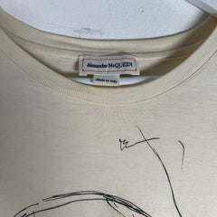 Alexander McQueen Scribble Skull T-Shirt Size L